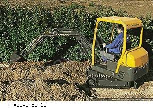 Мини-экскаваторы гусеничные Volvo EC 15