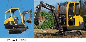 Мини-экскаваторы гусеничные Volvo EC 15B