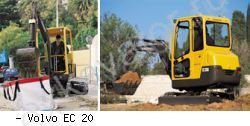 Мини-экскаваторы гусеничные Volvo EC 20