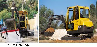 Мини-экскаваторы гусеничные Volvo EC 20B