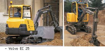 Мини-экскаваторы гусеничные Volvo EC 25