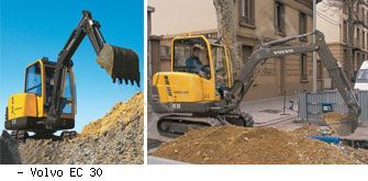 Мини-экскаваторы гусеничные Volvo EC 30