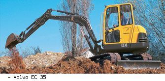 Мини-экскаваторы гусеничные Volvo EC 35