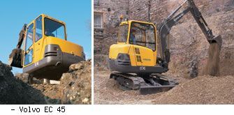 Мини-экскаваторы гусеничные Volvo EC 45