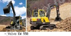 Мини-экскаваторы гусеничные Volvo EW 55B