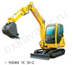 Мини-экскаваторы гусеничные Yuchai YC 30-2