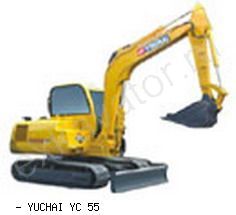 Мини-экскаваторы гусеничные Yuchai YC 55