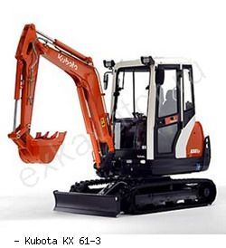 Мини-экскаваторы гусеничные Kubota KX61-3