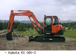 Мини-экскаваторы гусеничные Kubota KX080-3