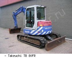 Мини-экскаваторы гусеничные Takeuchi TB 80FR