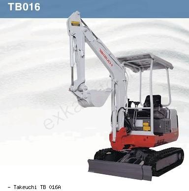 Мини-экскаваторы гусеничные Takeuchi TB 016A