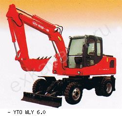 Мини-экскаваторы колесные YTO WLY 6.0