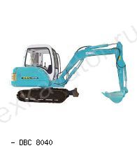 Мини-экскаваторы гусеничные DBC 8040
