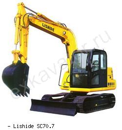 Мини-экскаваторы гусеничные Lishide SC70.7