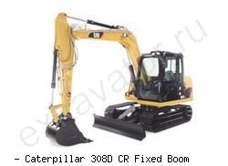 Мини-экскаваторы гусеничные Caterpillar 308D CR Fixed Boom