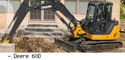 Мини-экскаваторы гусеничные John Deere 60D
