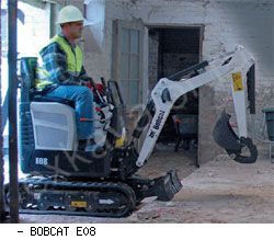 Мини-экскаваторы гусеничные Bobcat E08