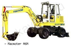 Мини-экскаваторы колесные Macmoter M6M