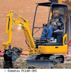 Мини-экскаваторы гусеничные Komatsu PC14R-3HS