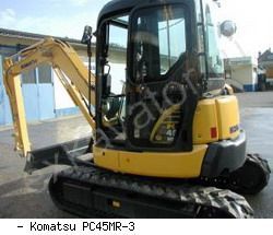 Мини-экскаваторы гусеничные Komatsu PC45MR-3