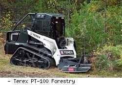 Мини-погрузчики гусеничные Terex PT-100 Forestry