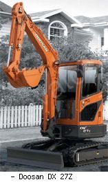 Мини-экскаваторы гусеничные Doosan DX27Z