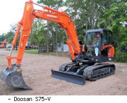 Мини-экскаваторы гусеничные Doosan S75-V