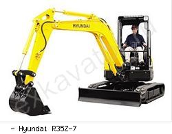 Мини-экскаваторы гусеничные Hyundai R35Z-7