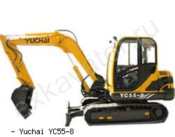 Мини-экскаваторы гусеничные Yuchai YC 55-8