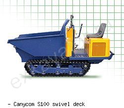 Думперы, мини-самосвалы Canycom S100 swivel deck