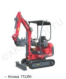 Мини-экскаваторы гусеничные Hinowa TT1350