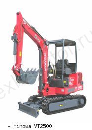 Мини-экскаваторы гусеничные Hinowa VT2500