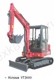 Мини-экскаваторы гусеничные Hinowa VT3000