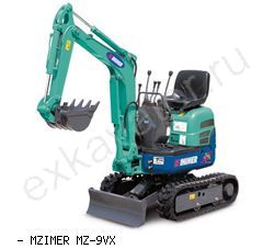 Мини-экскаваторы гусеничные MZIMER MZ-9VX