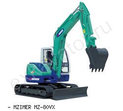 Мини-экскаваторы гусеничные MZIMER MZ-80VX
