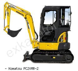 Мини-экскаваторы гусеничные Komatsu PC20MR-2