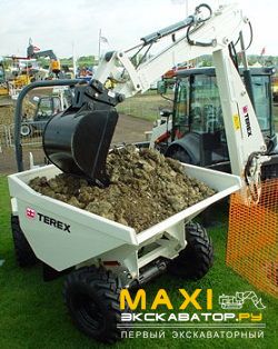 Думперы, мини-самосвалы Terex TA3