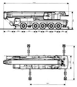Внедорожные краны КРАЯН КШТ-80.01