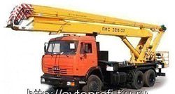 Автовышки Камаз ПМС-328-02 (шасси КАМАЗ-65115 6х4)