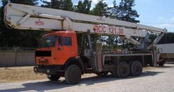 Автовышки Камаз ПСС-121.30 (шасси КАМАЗ-65115 6х4)