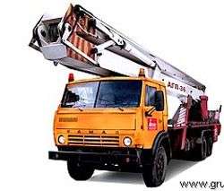 Автовышки Камаз ПСС-141.36 (шасси КАМАЗ-65115 6х4)