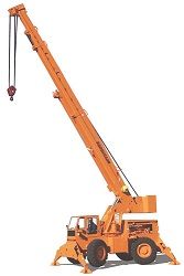 Кран на короткобазовом шасси Broderson RT-300