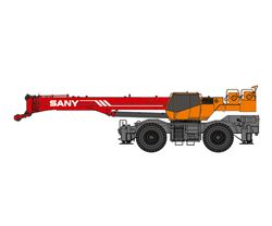 Кран на короткобазовом шасси Sany SRC550