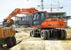 Колесные экскаваторы Doosan DX140W